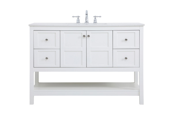 Elegant Lighting - VF16448WH - Single Bathroom Vanity - Theo - White