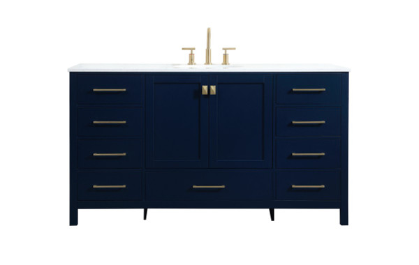 Elegant Lighting - VF18860BL - Vanity Sink Set - Irene - blue