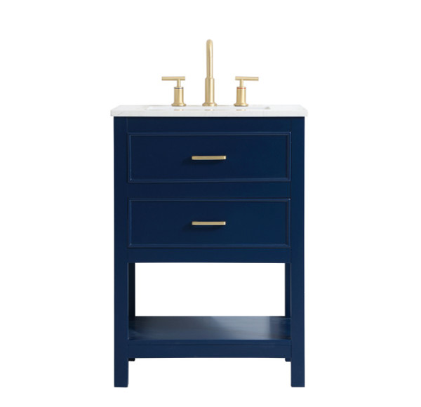 Elegant Lighting - VF19024BL - Single Bathroom Vanity - Sinclaire - Blue