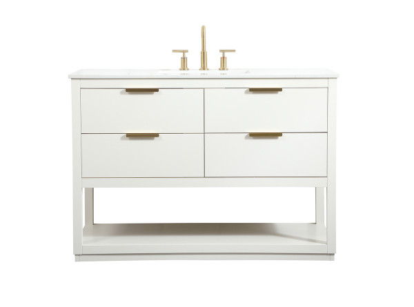 Elegant Lighting - VF19248WH - Vanity Sink Set - Larkin - white