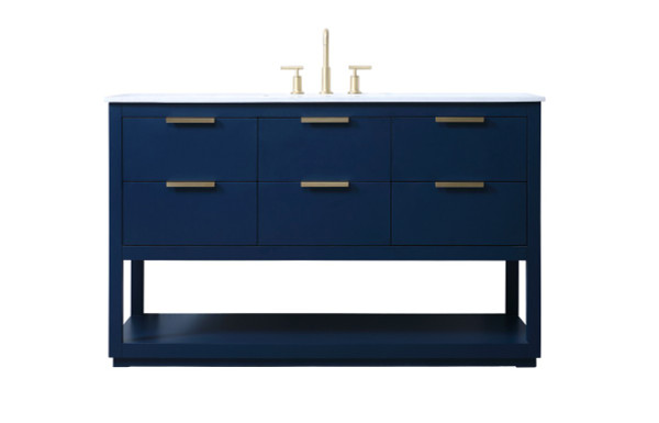 Elegant Lighting - VF19254BL - SIngle Bathroom Vanity - Larkin - Blue