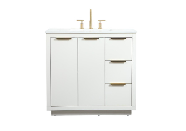 Elegant Lighting - VF19436WH - Vanity Sink Set - Blake - white