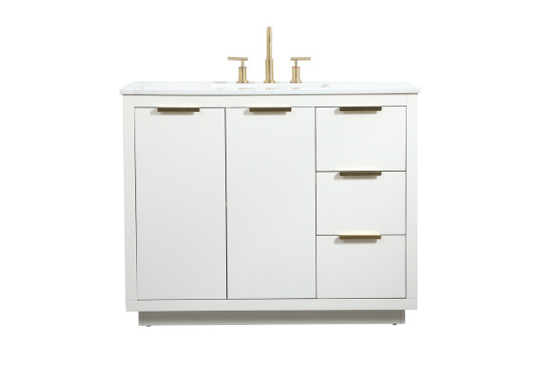 Elegant Lighting - VF19442WH - Vanity Sink Set - Blake - white