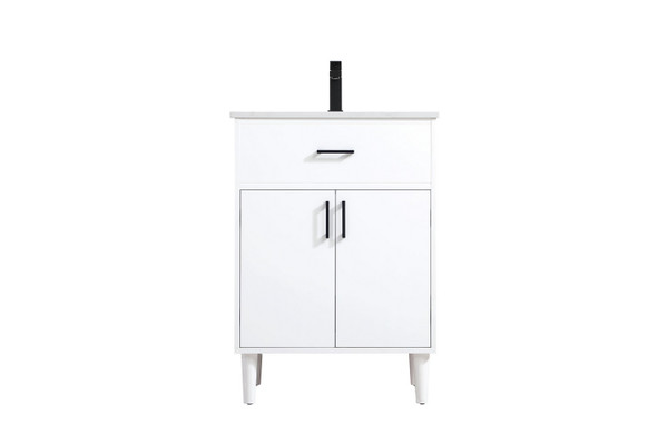 Elegant Lighting - VF25024MWH - Bathroom Vanity - Chandler - White