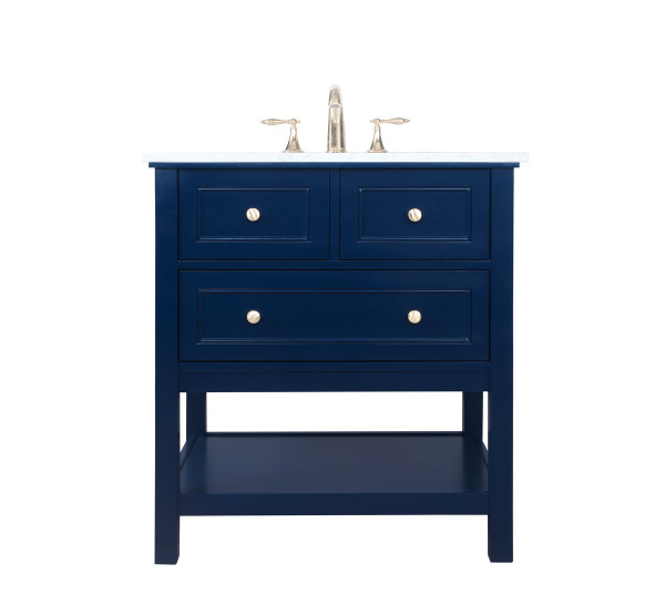 Elegant Lighting - VF27030BL - Bathroom Vanity Set - Metropolis - Blue