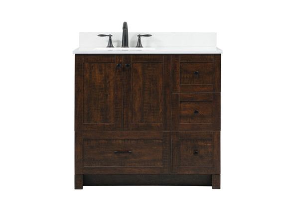 Elegant Lighting - VF2836EX-BS - Single Bathroom Vanity - Soma - expresso