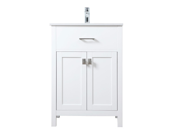 Elegant Lighting - VF28824WH - SIngle Bathroom Vanity - Harrison - White