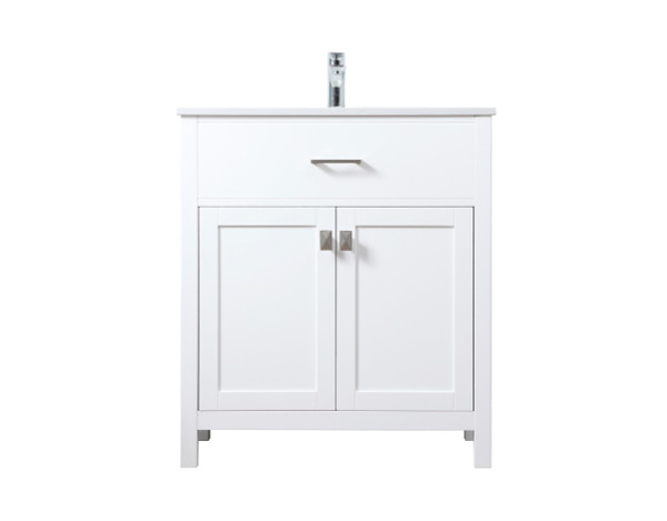 Elegant Lighting - VF28830WH - SIngle Bathroom Vanity - Harrison - White