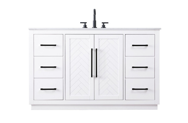 Elegant Lighting - VF29054WH - Bathroom Vanity - Chase - White