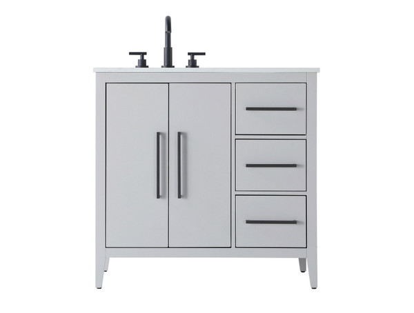 Elegant Lighting - VF29336GR - Bathroom Vanity - Millie - Grey