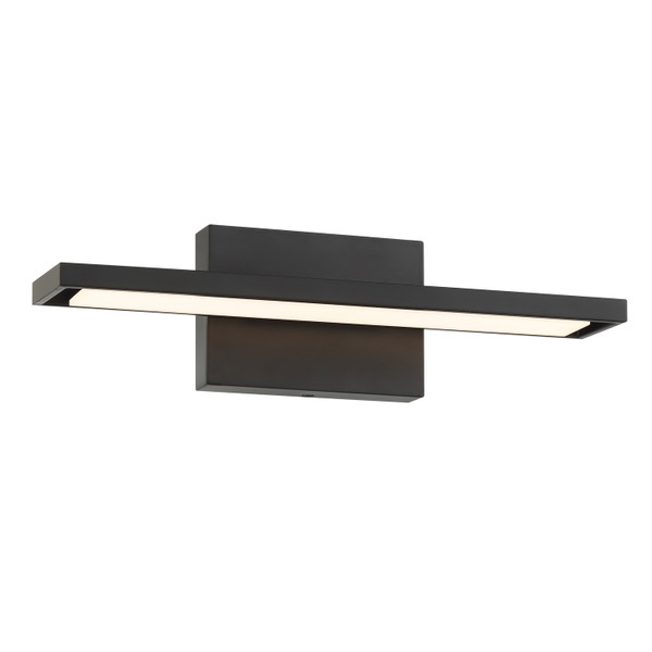 George Kovacs - P5580-66A-L - LED Bath Vanity - Parallel - Coal Black