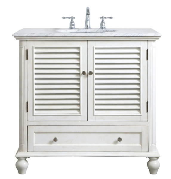 Elegant Lighting - VF30536AW - Single Bathroom Vanity - Rhodes - antique white
