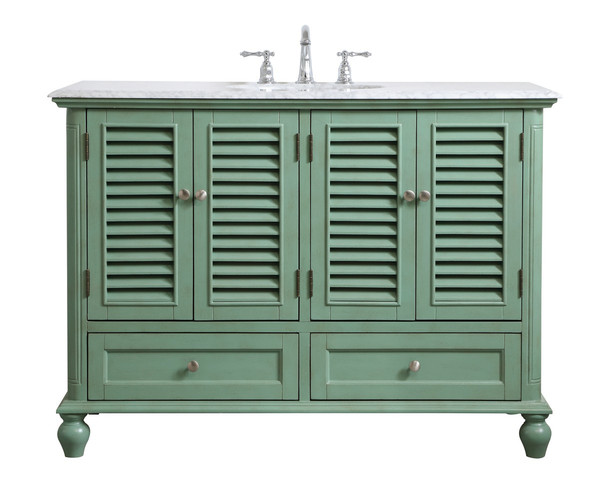 Elegant Lighting - VF30548VM - Single Bathroom Vanity - Rhodes - vintage mint