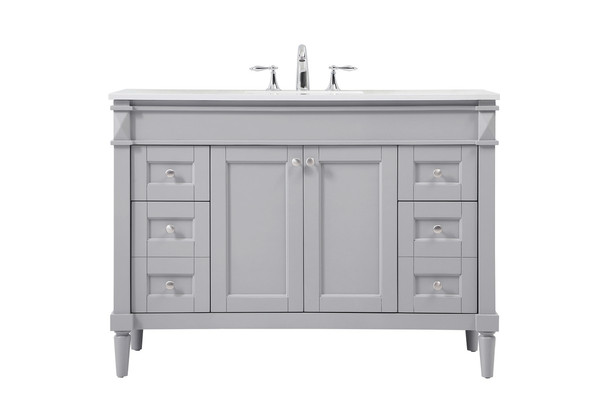Elegant Lighting - VF31848GR - Single Bathroom Vanity - Bennett - grey