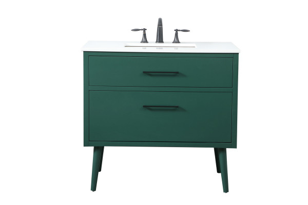Elegant Lighting - VF41036MGN - Vanity Sink Set - Boise - Green