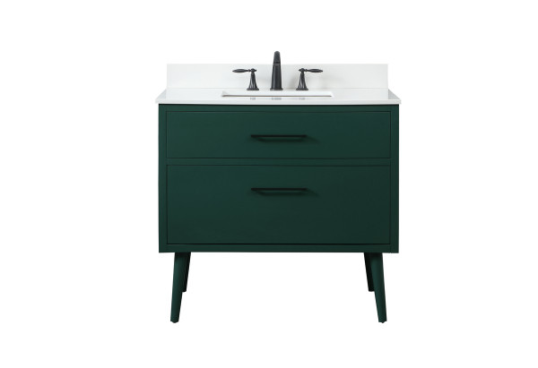 Elegant Lighting - VF41036MGN-BS - Vanity Sink Set - Boise - Green