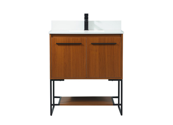 Elegant Lighting - VF42530MTK-BS - Vanity Sink Set - Sloane - Teak