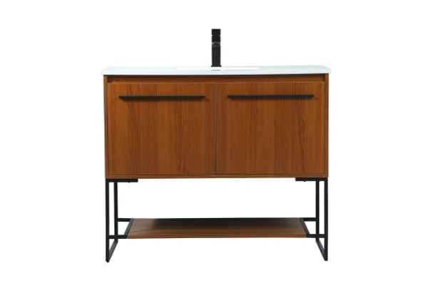 Elegant Lighting - VF42540MTK - Vanity Sink Set - Sloane - Teak