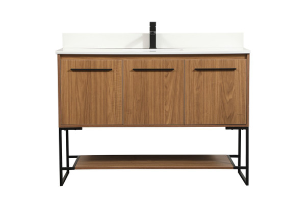 Elegant Lighting - VF42548WB-BS - Single Bathroom Vanity - Sloane - Walnut Brown