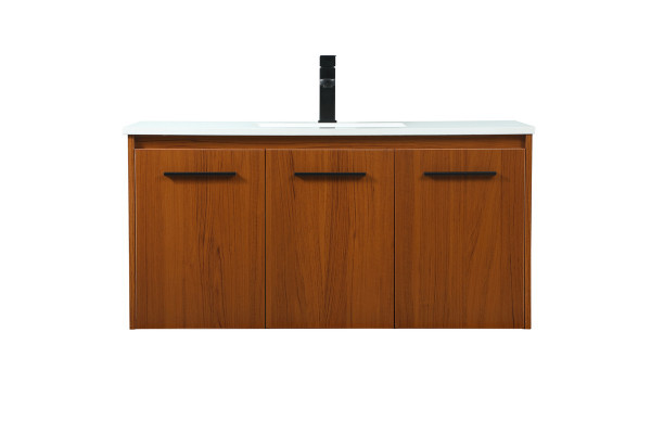 Elegant Lighting - VF44540MTK - Single Bathroom Vanity - Penn - Teak
