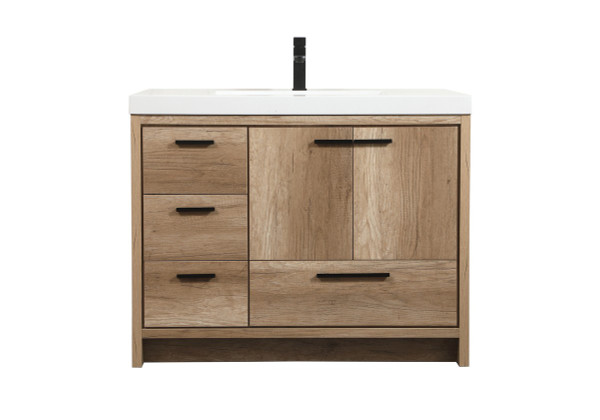 Elegant Lighting - VF46042NT - Single Bathroom Vanity - Wyatt - natural oak