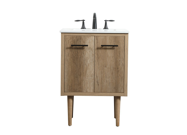 Elegant Lighting - VF48024NT - Single Bathroom Vanity - Cyrus - Natural oak