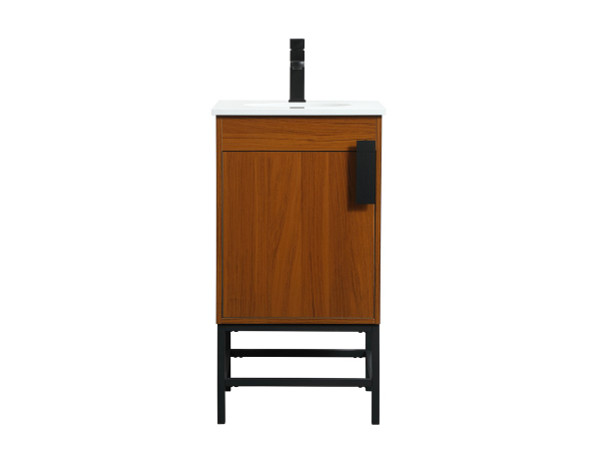 Elegant Lighting - VF48818MTK - Single Bathroom Vanity - Eugene - Teak