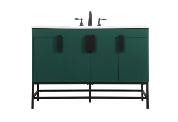 Elegant Lighting - VF48848MGN - Single Bathroom Vanity - Eugene - Green