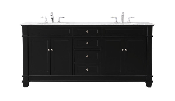 Elegant Lighting - VF50072DBK - Bathroom Vanity Set - Wesley - black