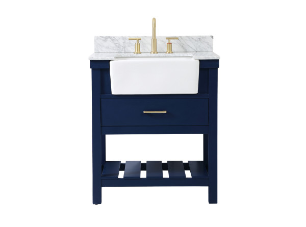 Elegant Lighting - VF60130BL-BS - Single Bathroom Vanity - Clement - blue