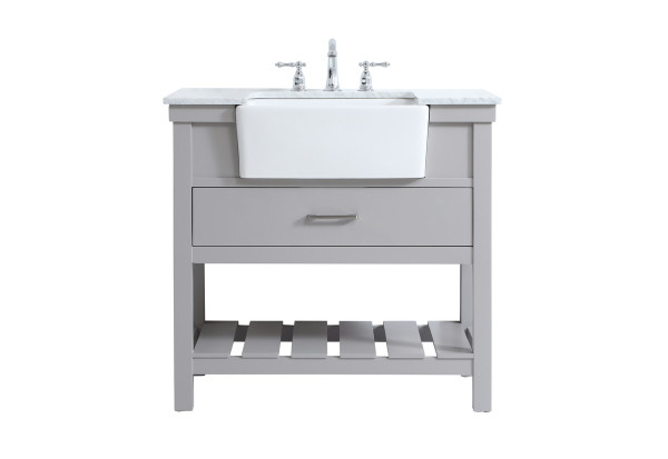 Elegant Lighting - VF60136GR - Single Bathroom Vanity - Clement - grey