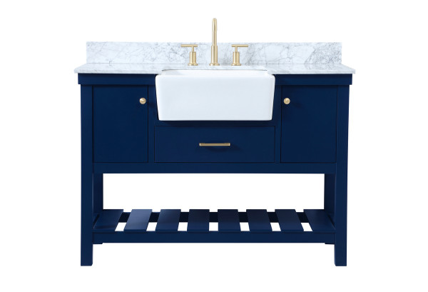Elegant Lighting - VF60148BL-BS - Single Bathroom Vanity - Clement - blue
