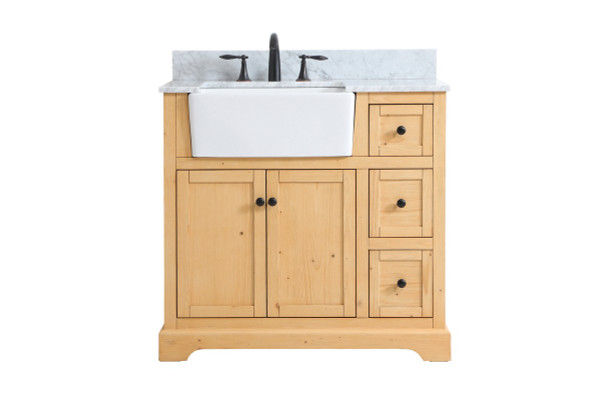 Elegant Lighting - VF60236NW-BS - Single Bathroom Vanity - Franklin - natural wood
