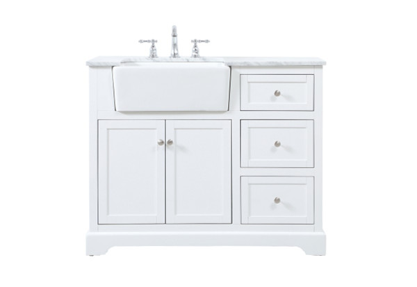 Elegant Lighting - VF60242WH - Single Bathroom Vanity - Franklin - white