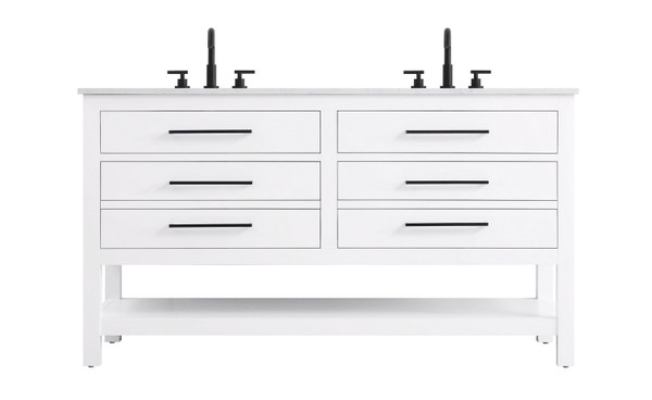 Elegant Lighting - VF60560DWH - Bathroom Vanity - Karson - White