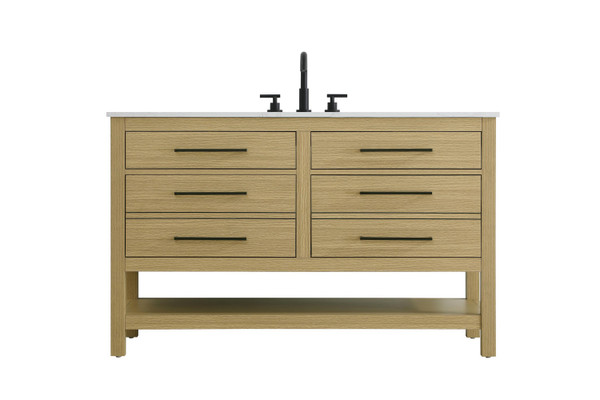 Elegant Lighting - VF60560MHB - Bathroom Vanity - Karson - Honey Brown