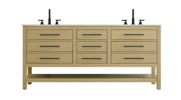 Elegant Lighting - VF60572DMHB - Bathroom Vanity - Karson - Honey Brown