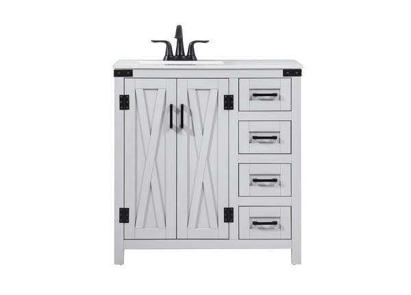 Elegant Lighting - VF90232GR - Single Bathroom Vanity - Grant - grey