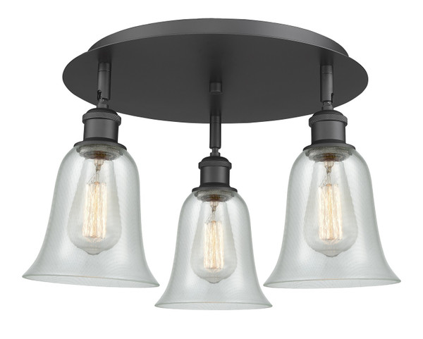 Innovations - 516-3C-BK-G2812 - Three Light Flush Mount - Downtown Urban - Matte Black