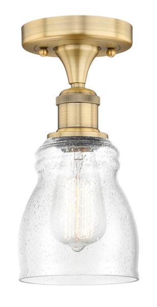 Innovations - 616-1F-BB-G394 - One Light Semi-Flush Mount - Edison - Brushed Brass