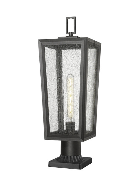 Innovations - 9952-1PLT-BK-23-SDY - One Light Outdoor Post Lantern - Madison - Matte Black