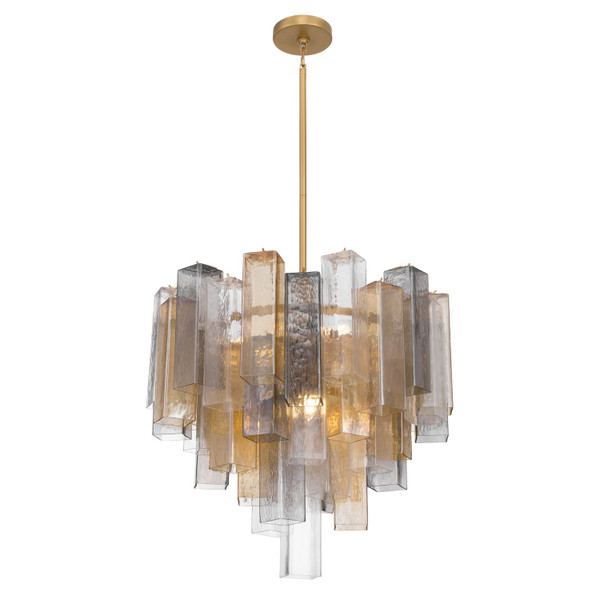 Metropolitan - N3148-MX-732 - Nine Light Pendant - Torvento - Legacy Brass