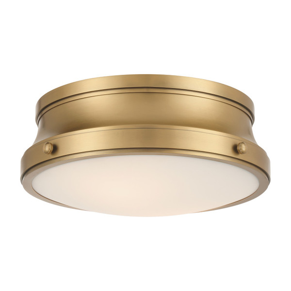 Minka-Lavery - 3939-732 - Two Light Flush Mount - Purelight - Legacy Brass