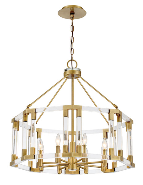 Metropolitan - N7358-790 - Eight Lights Chandelier - Prima Vista - Aged Antique Brass