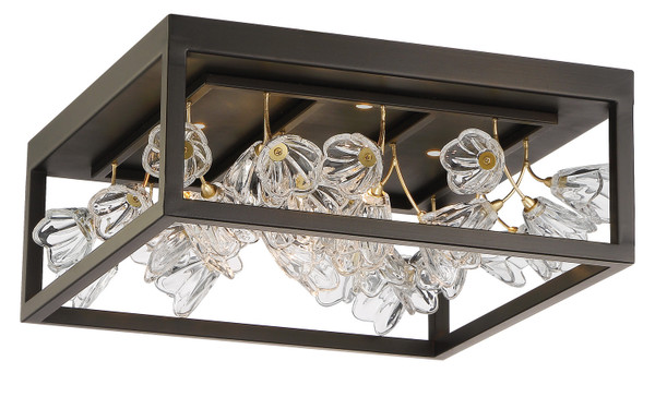 Metropolitan - N7964-730-L - LED Flush Mount - Maison Des Fleurs - Regal Bronze With Empire Gold Leaf