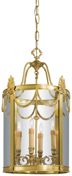 Metropolitan - N850804 - Four Light Foyer Pendant - Metropolitan Family - Doré Gold