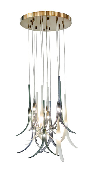 Metropolitan - N9493 - 13 Light Pendant - Featherly - Gold