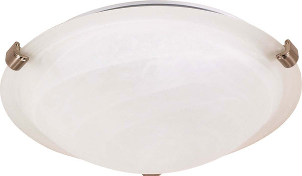 Nuvo Lighting - 60-270 - One Light Flush Mount - Tri Clip Brushed Nickel - Brushed Nickel