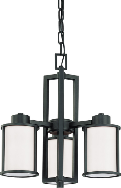 Nuvo Lighting - 60-2976 - Three Light Chandelier - Odeon - Aged Bronze