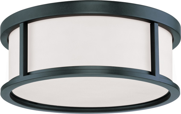 Nuvo Lighting - 60-2982 - Three Light Flush Mount - Odeon - Aged Bronze